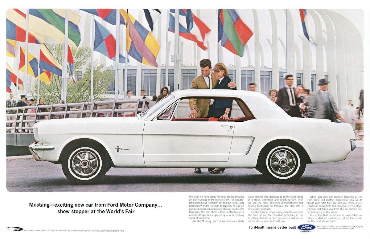 Ford Mustang New York World Fair Advertisement